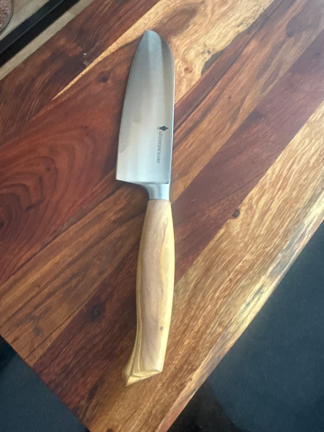 Customer photo review of Küchenscharf Santoku 16 cm (100% Solinger Handwerkskunst)
