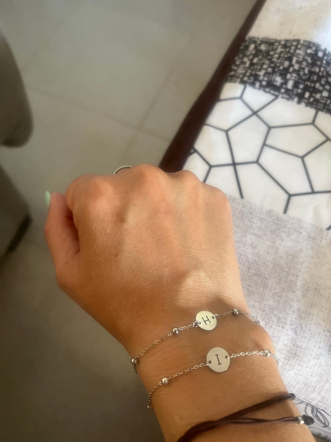 Customer photo review of Pulsera Círculo Inicial