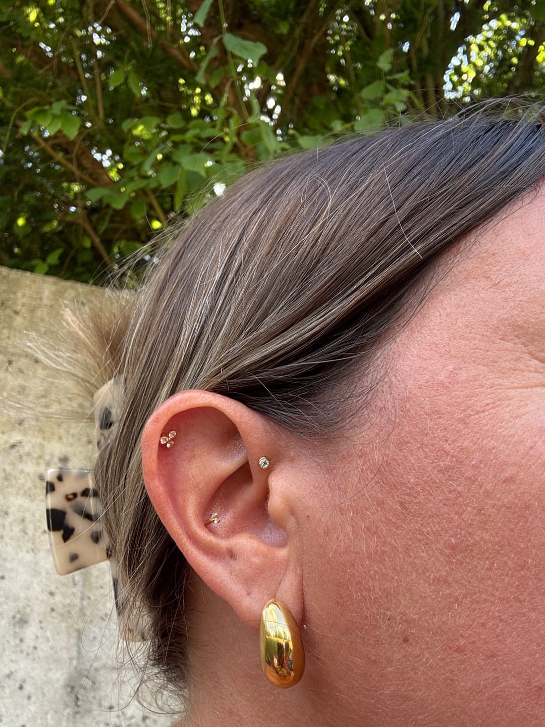 Customer photo review of Cute Three Piercing | Titan