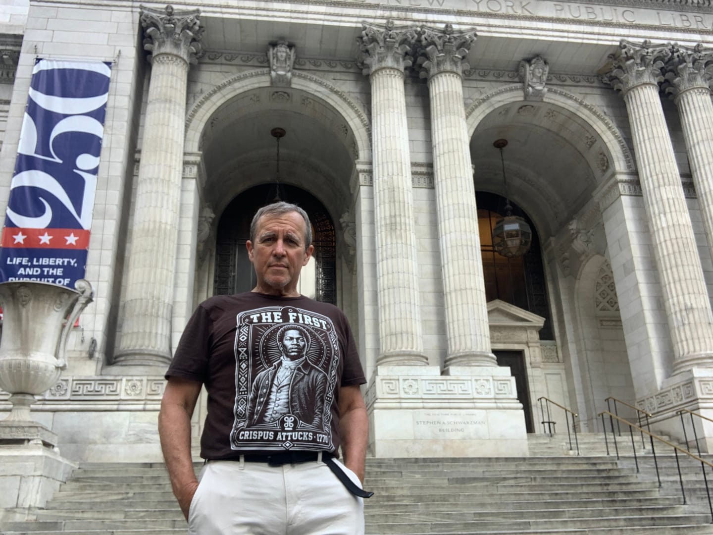 Customer photo review of Crispus Attucks First American Tee