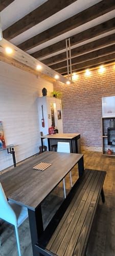 Customer photo review of Parement Mural Brique Gris Béton - Imitation Pierre 3D - 100 x 50 CM