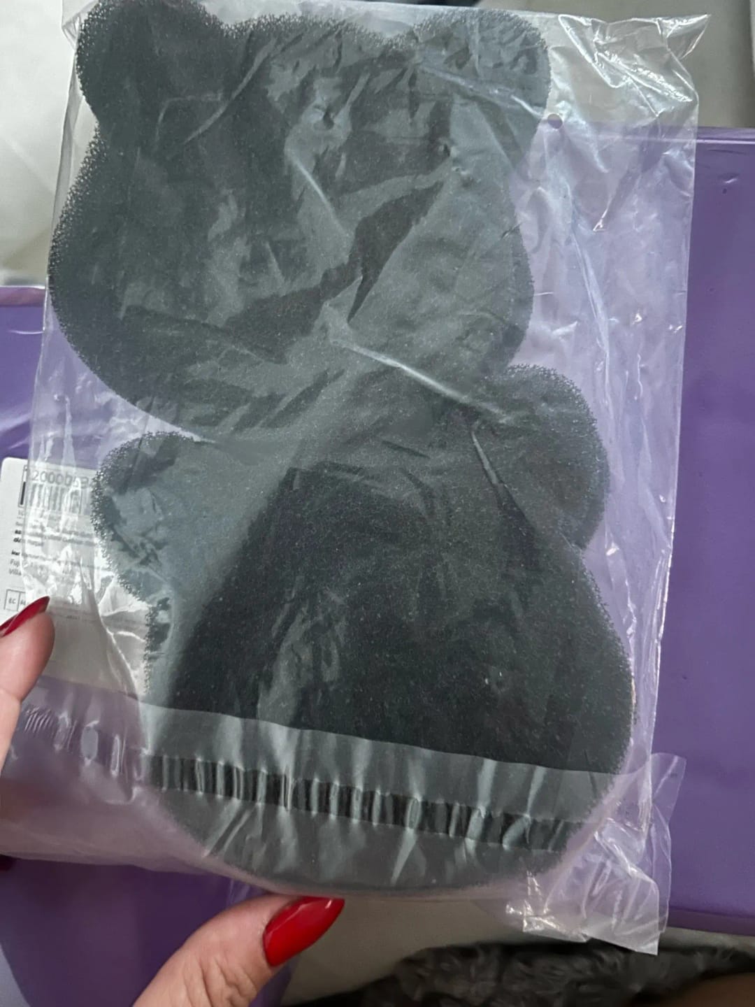 Customer photo review of FluffCatcher — Reusable Pet Hair Remover for Laundry