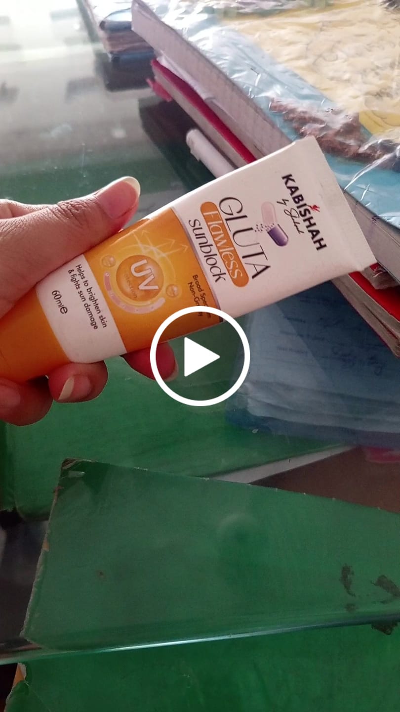 Customer video review of Gluta Flawless Sunblock
