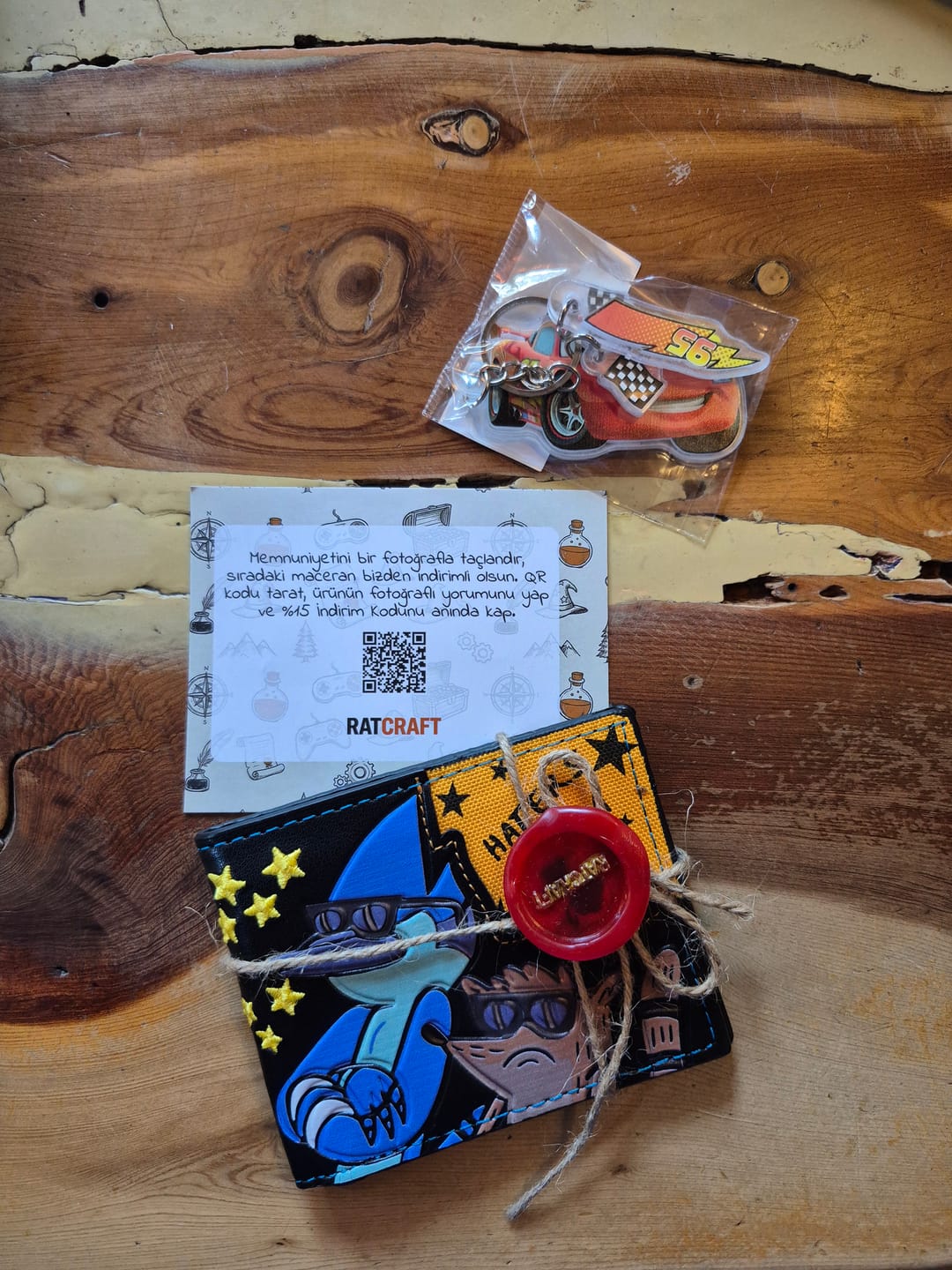 Customer photo review of Regular Show Cüzdan