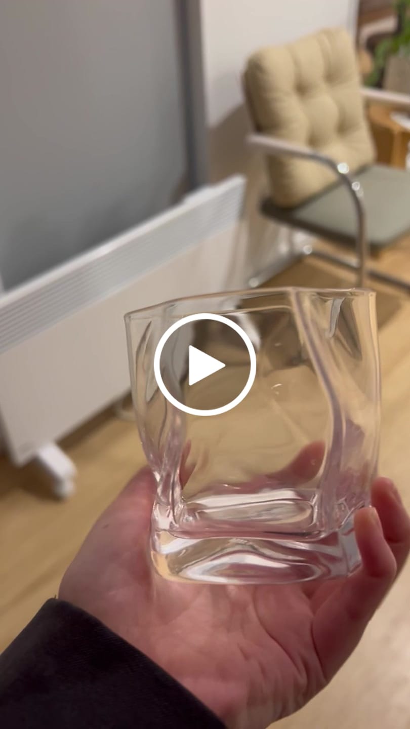 Customer video review of M&B Whisky Wave Glass Set