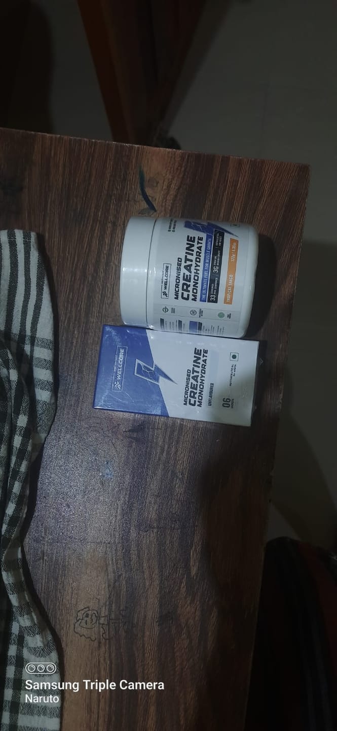 Customer photo review of Wellcore - Pure Micronised Creatine Monohydrate | Unflavoured (6 Sachets)