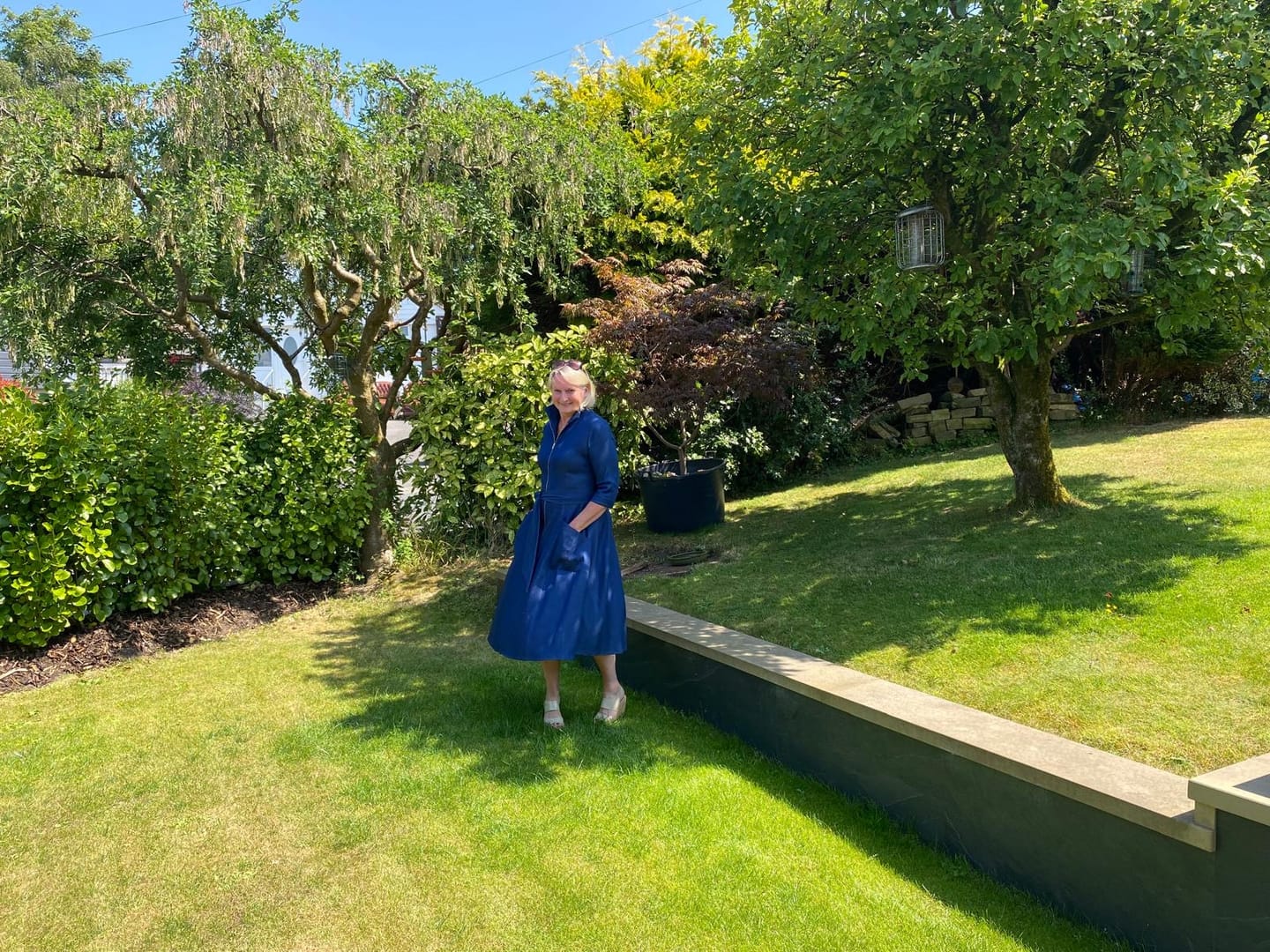 Customer photo review of The 'Zip Pocket' Dress in Super Soft Denim