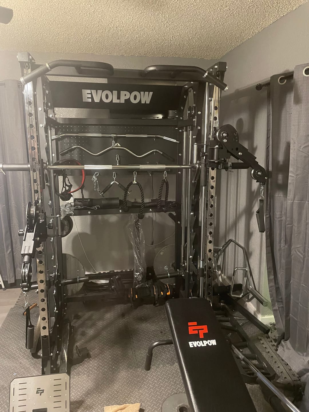 Customer photo review of EVOLPOW M2B Pro Brute All-In-One Smith Machine Home Gym