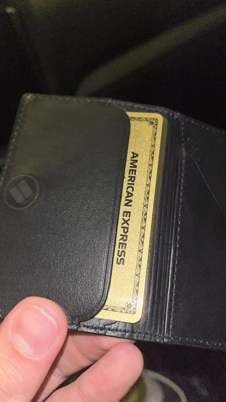 Customer photo review of Slim RFID Leather Bifold Wallet Black
