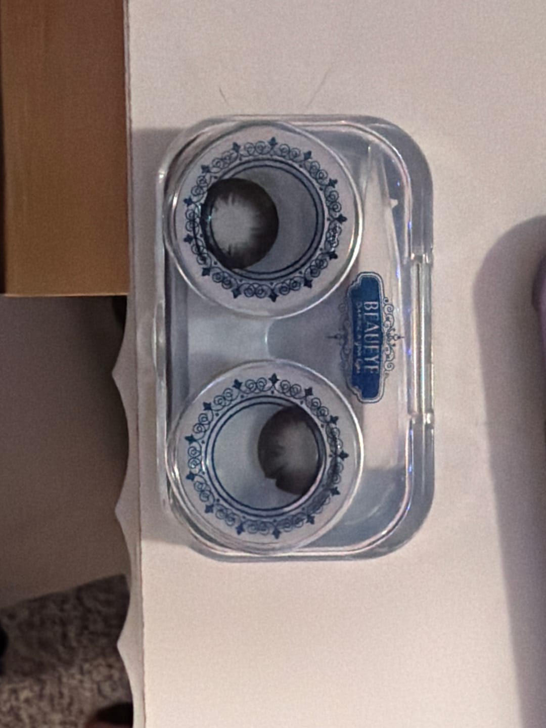Customer photo review of Big Eyes Black Coloured Contact Lenses
