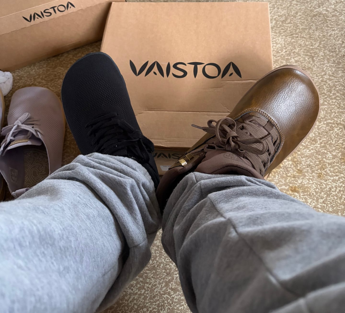 Customer photo review of Vaistoa Iloa | Knitted Barefoot Sneakers