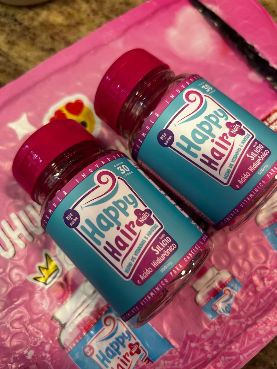 Customer photo review of Happy Hair 2 Potes
