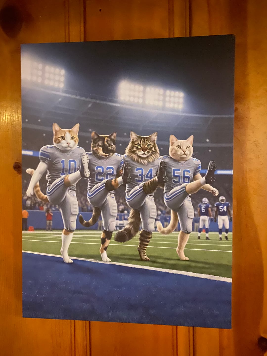 Customer photo review of Artzuzu Custom Portrait For Pets - Touchdown Celebrations
