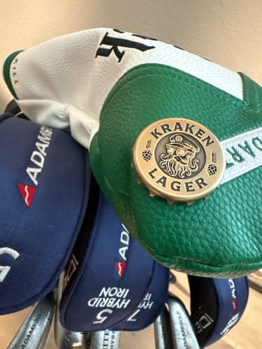 Customer photo review of 🍺 Kraken Lager Golf Ball Marker