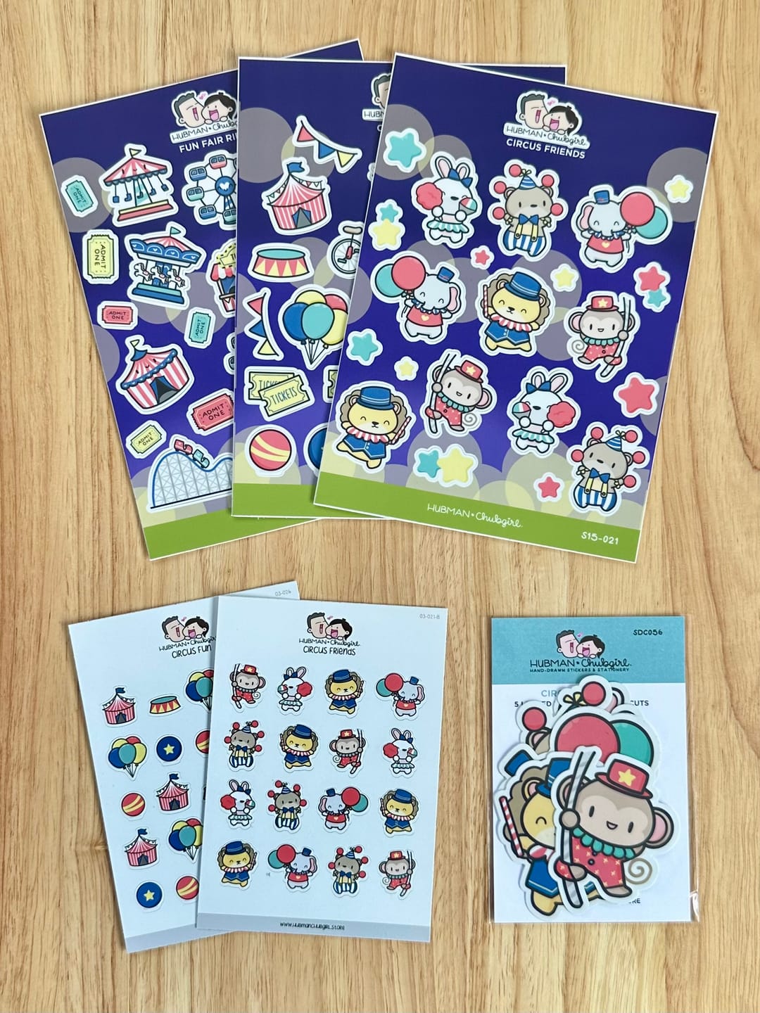 Customer photo review of Circus Friends Sticker Set