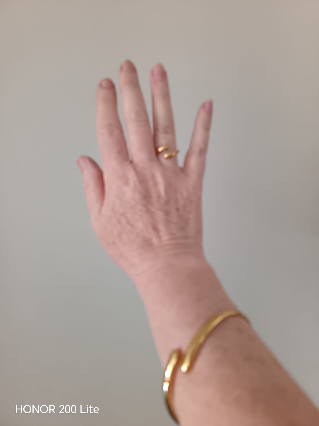 Customer photo review of Dome Cuff Bracelet Gold