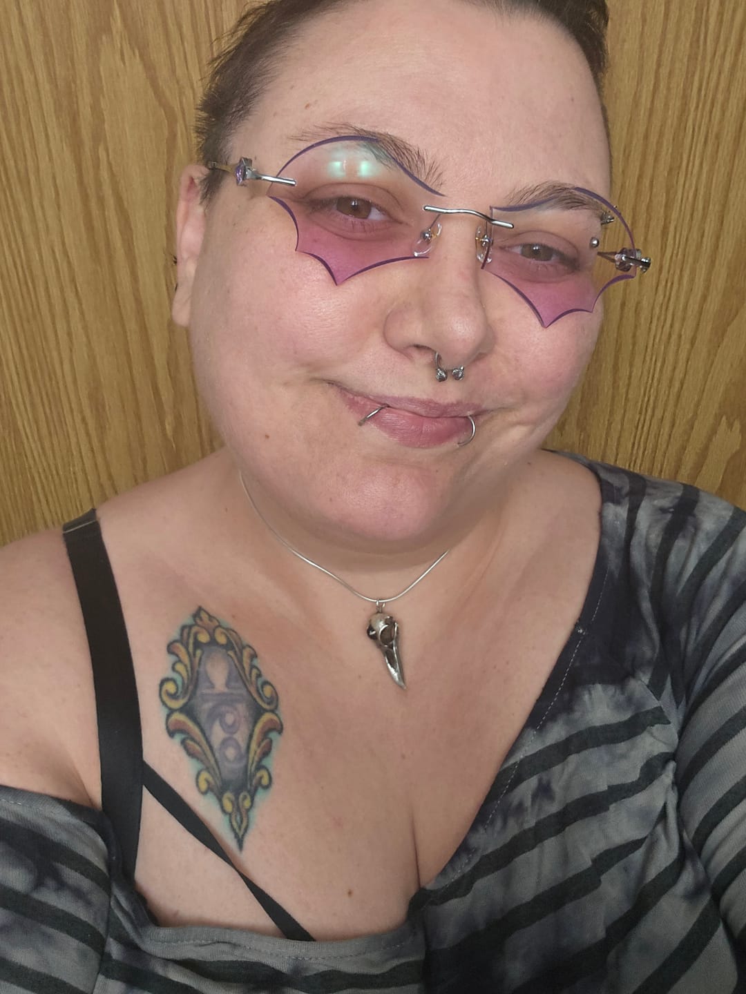 Customer photo review of Batty Eyeglasses
