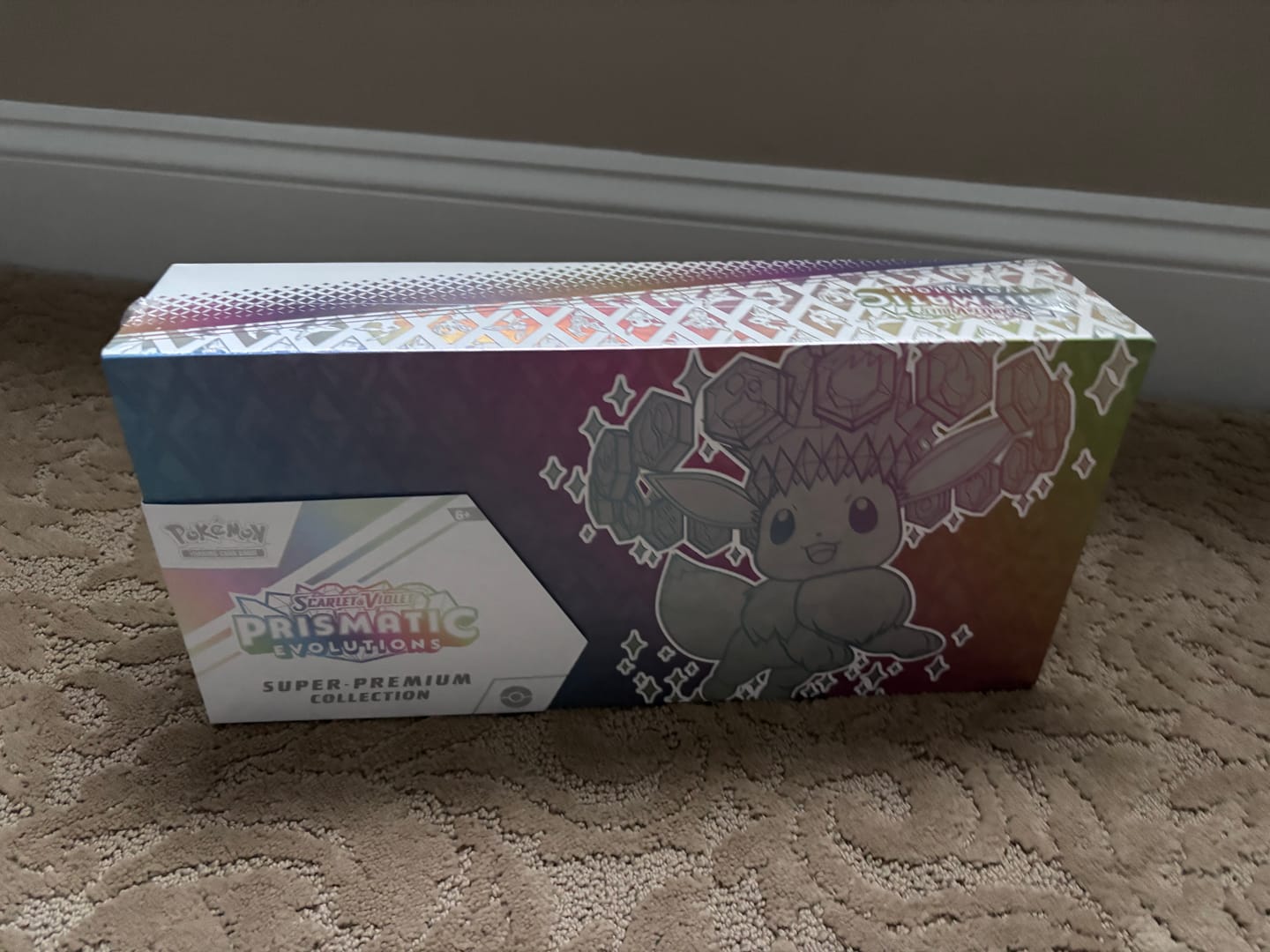 Customer photo review of Prismatic Evolutions Super-Premium Collection - SV: Prismatic Evolutions