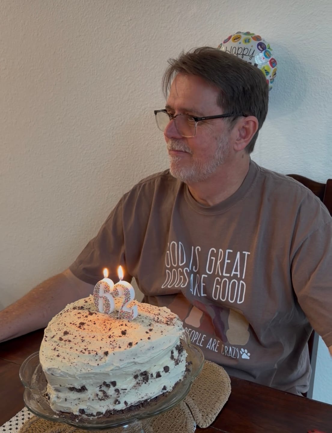 Customer photo review of God is Great Dogs Premium T-shirt