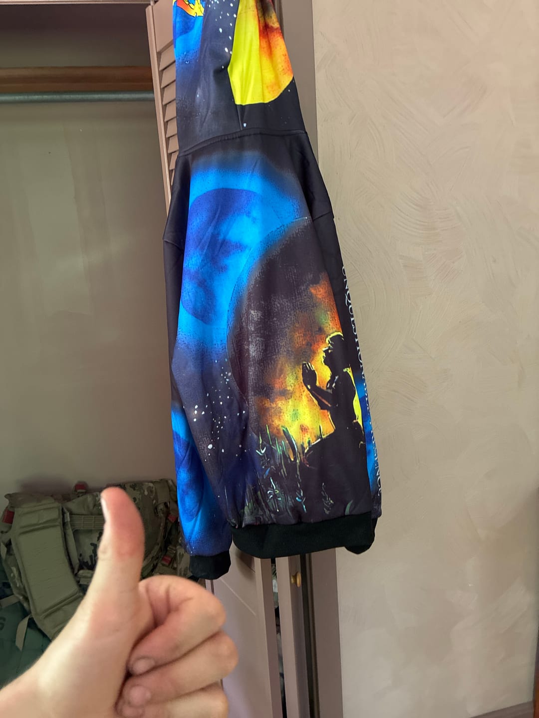 Customer photo review of Atheist - Unquestionable Presence - All-Over Print Hoodie