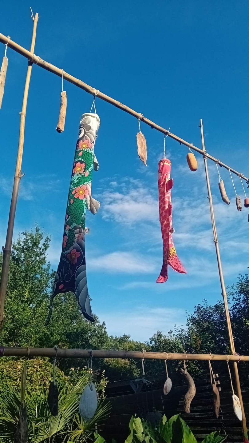 Customer photo review of Koinobori Traditionnel Orange - 70 cm