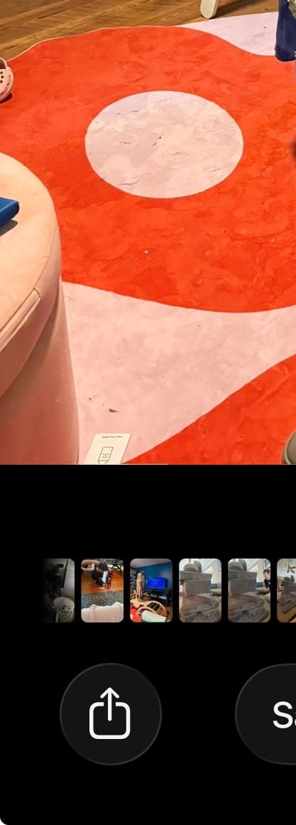 Customer photo review of Irregular Orange Moss Design Rug by Johann Banta