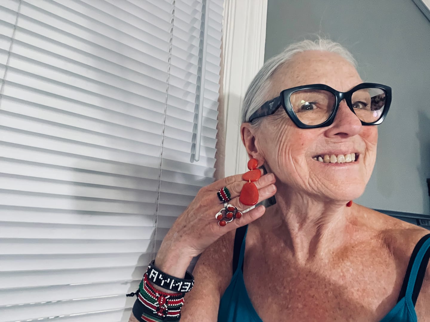 Customer photo review of Martu Earrings