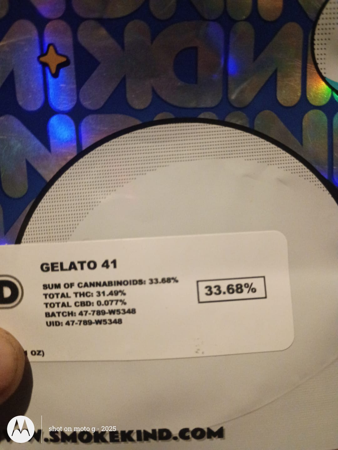 Customer photo review of Gelato 41 - 28 Grams - Hybrid