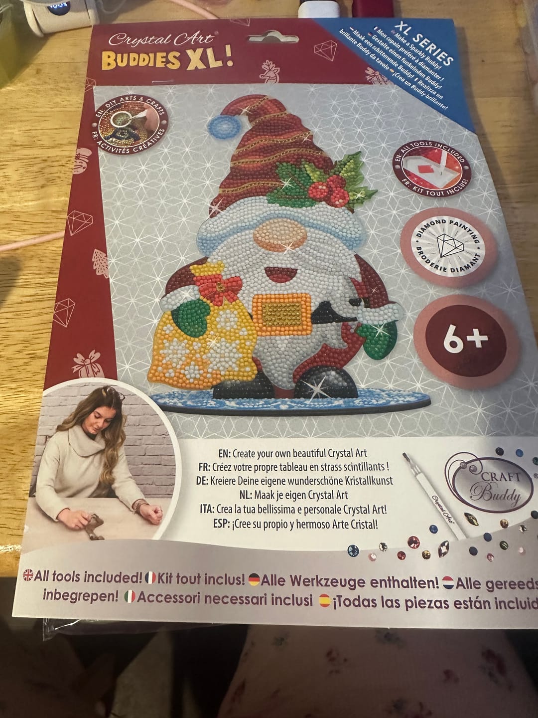 Customer photo review of Christmas Crystal Art Mystery Box
