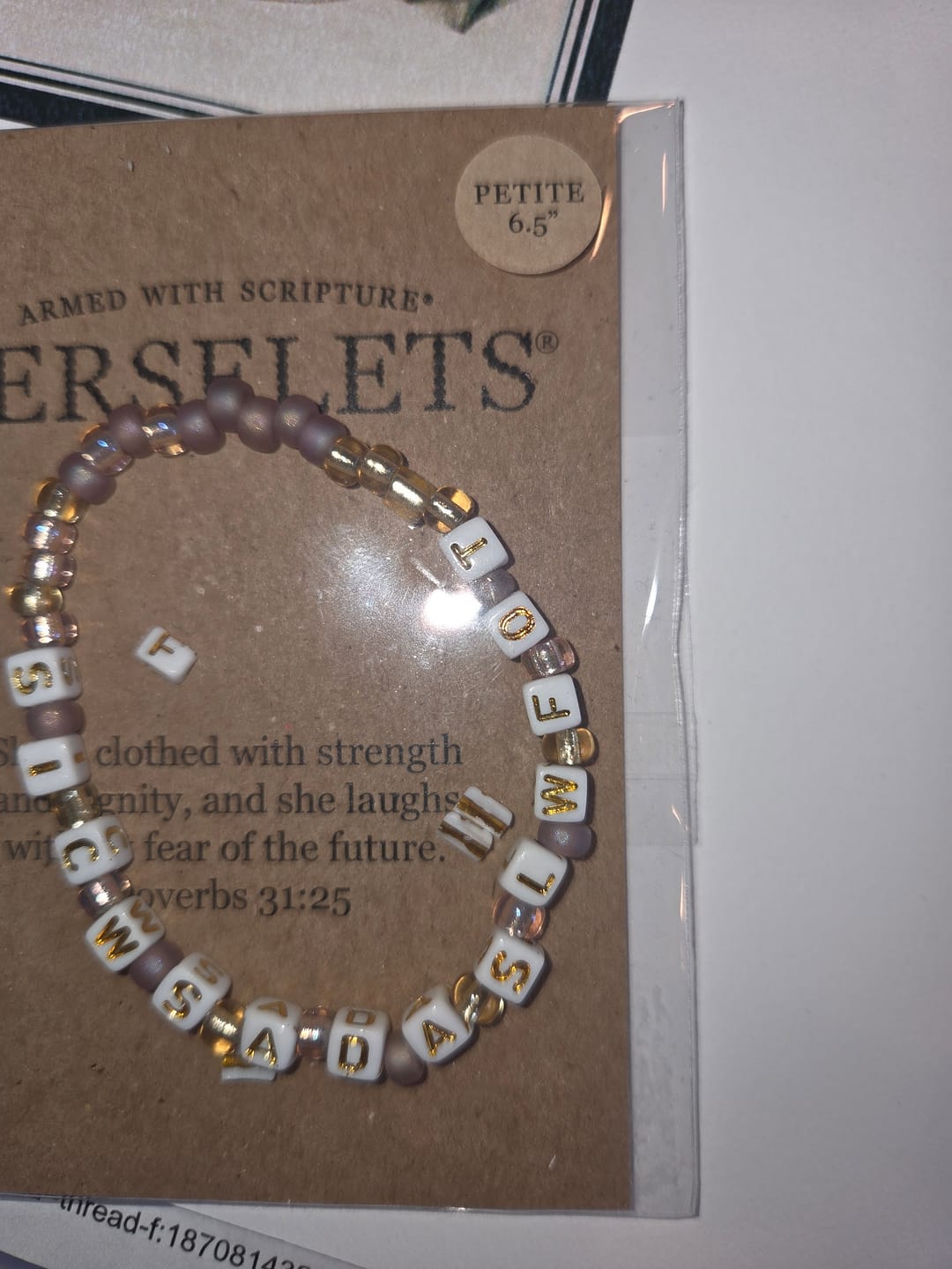Customer photo review of She is clothed with strength and dignity... VERSELET®
