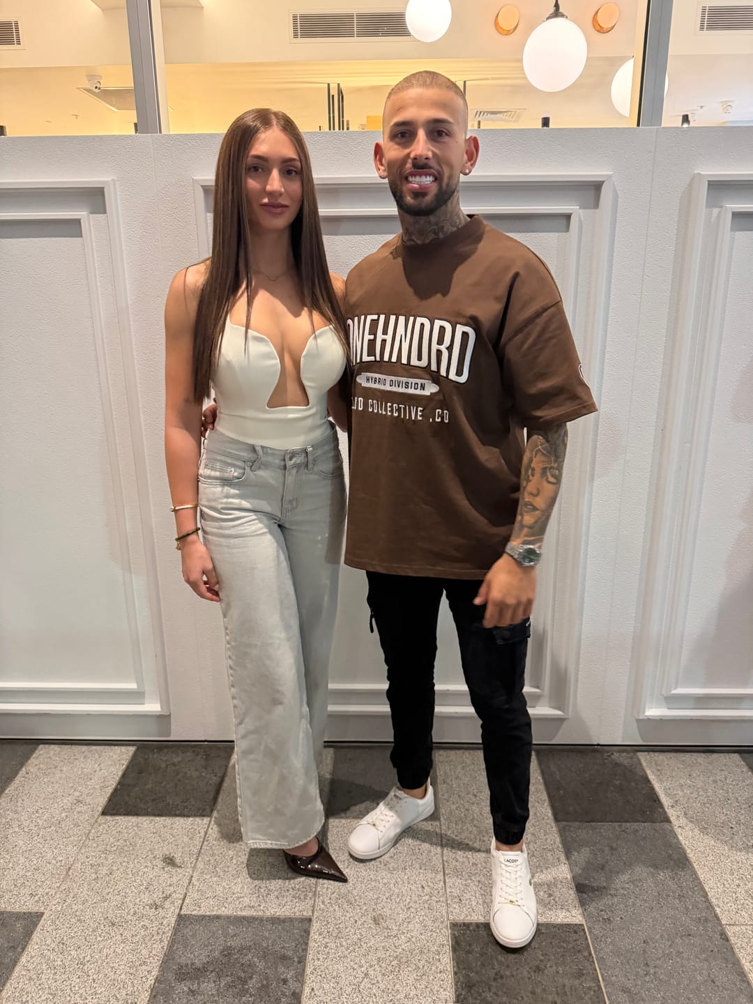 Customer photo review of hybrid division oversized tee