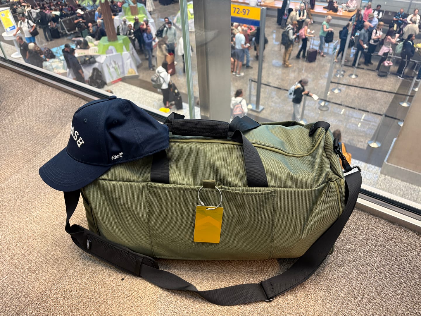 Customer photo review of Olive – Garment Duffel