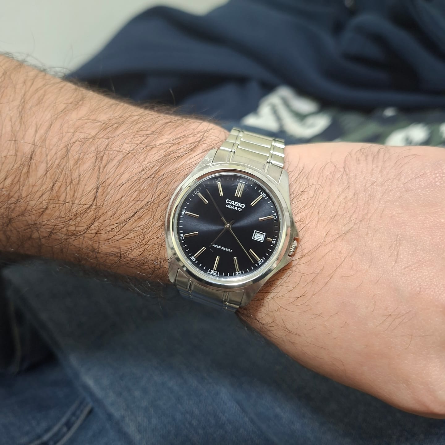 Customer photo review of Reloj Casio Análogo MTP-1183A-1A Negro Acero Inoxidable