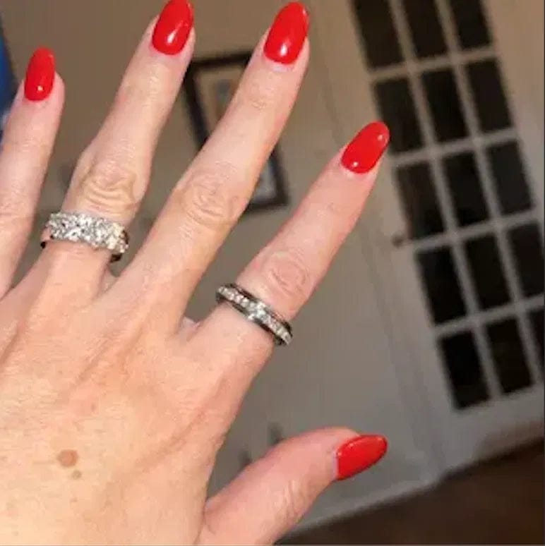 Customer photo review of Serenity Spinner Ring