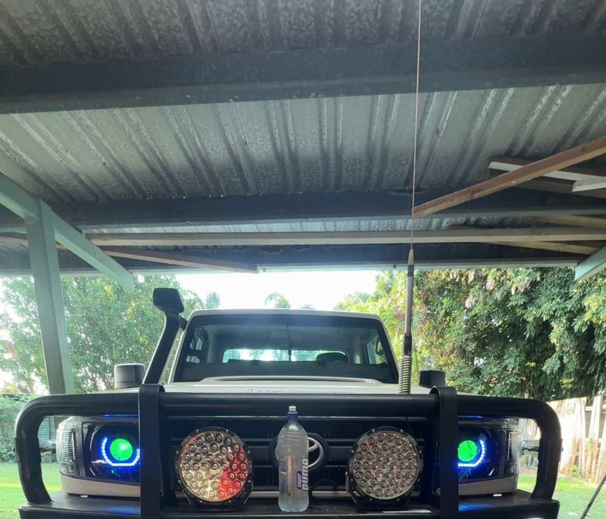 Customer photo review of Premium Projector Headlights suitable for use with Toyota LandCruiser 70 Series