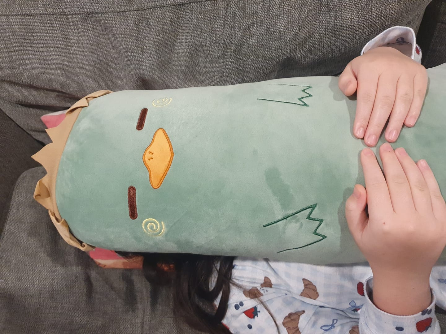 Customer photo review of Cuddly Animal Body Pillow