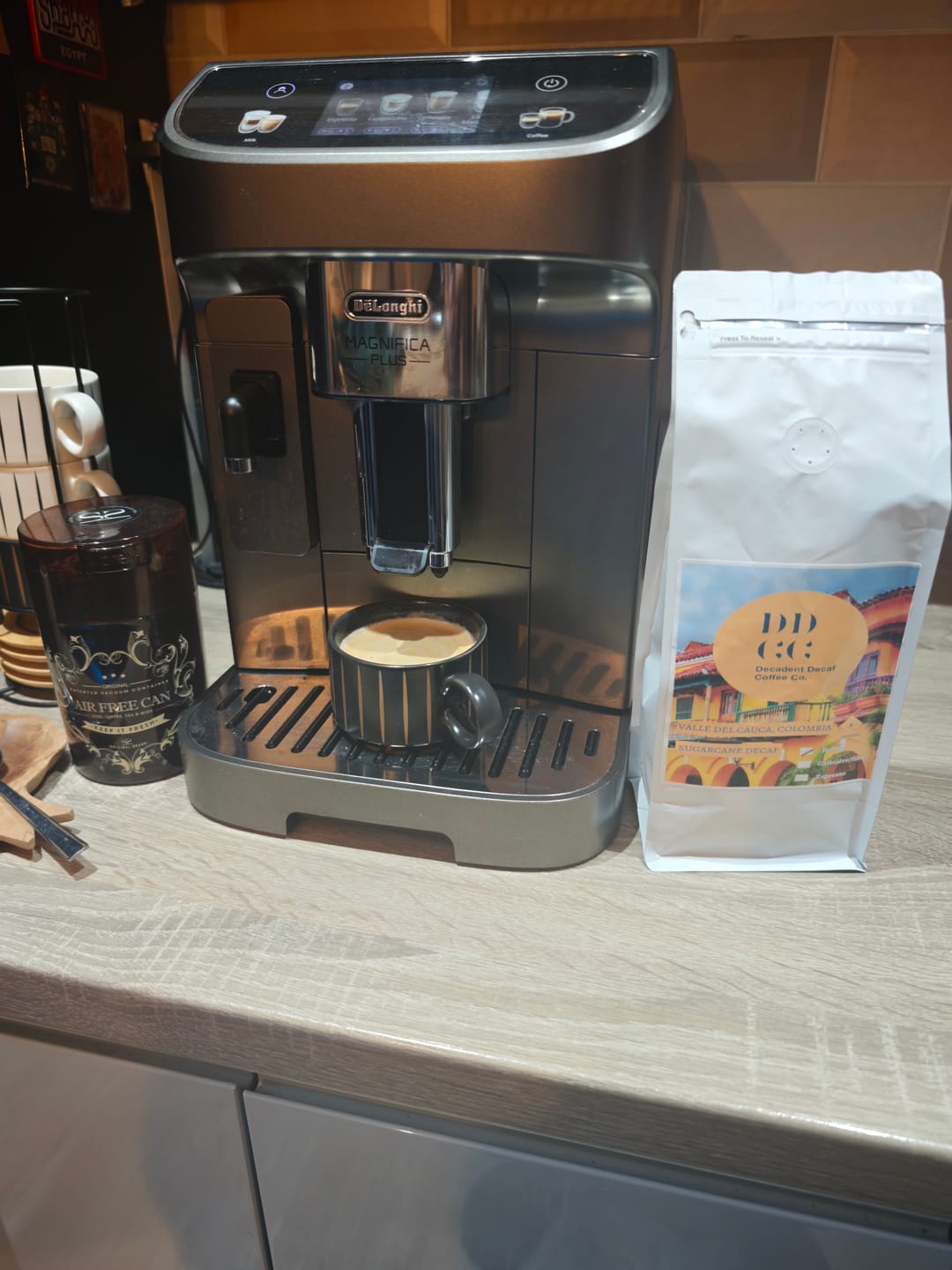 Customer photo review of Colombia Cauca Valley – Sugarcane Decaf – Strength 3