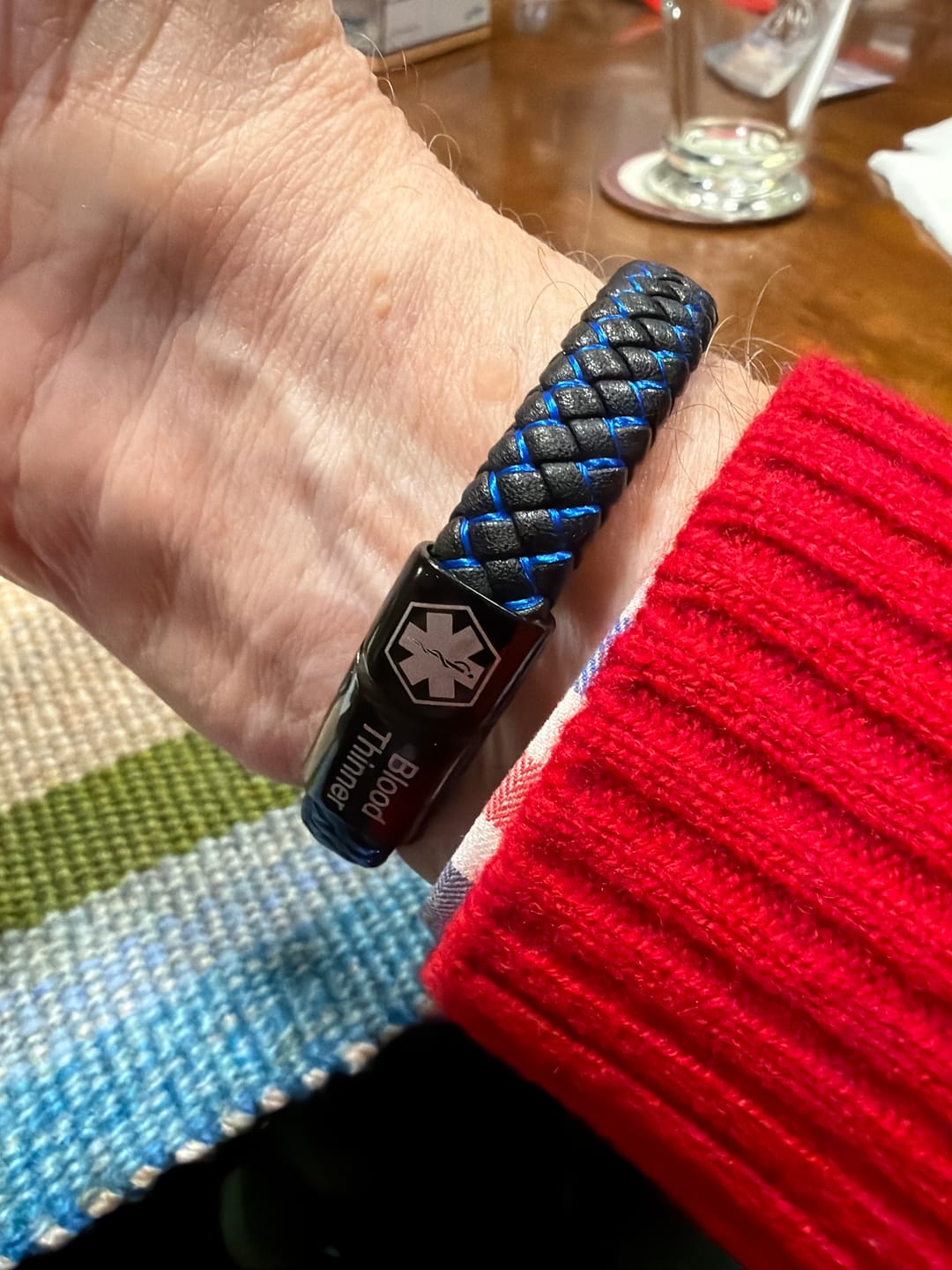 Customer photo review of Medical Alert Bracelet