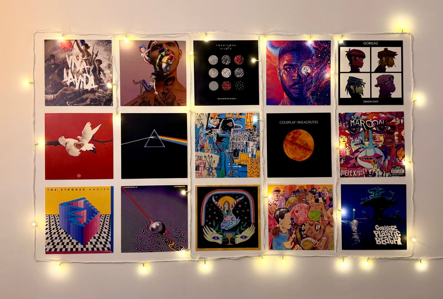 Customer photo review of CUSTOM ALBUM COVER PRINTS - WALL COLLAGE POSTERS