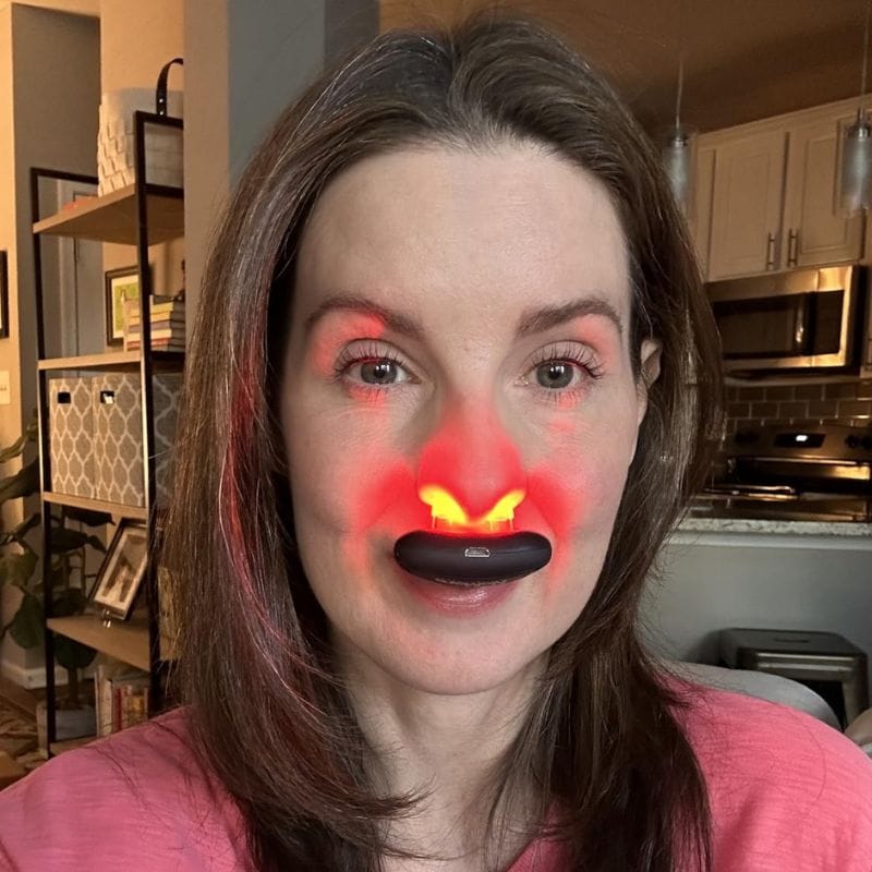 Customer photo review of Red Light Therapy for Nasal Congestion