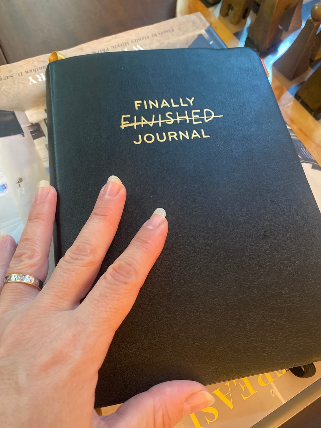 Customer photo review of Finally Finished Journal