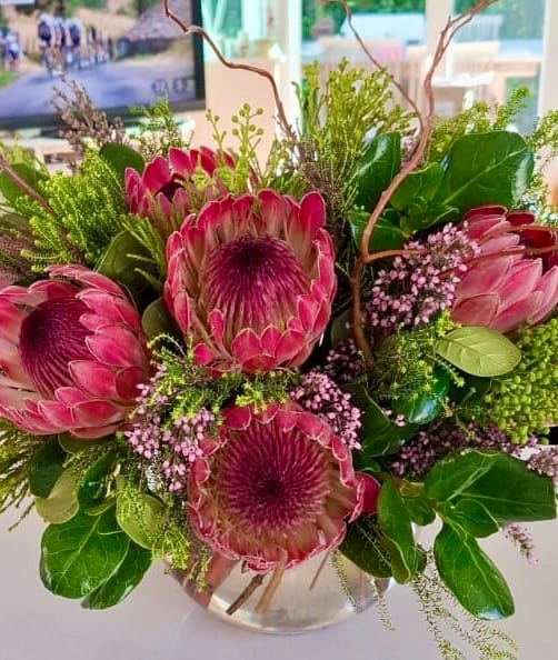 Customer photo review of Protea Vase Arrangement
