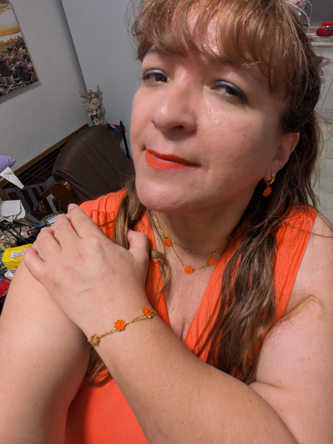 Customer photo review of Margaritas Naranjas (Pulsera)