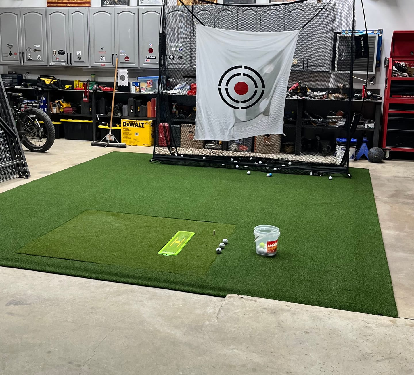 Customer photo review of Divot Board Turf Mat 4x5 - Bundle