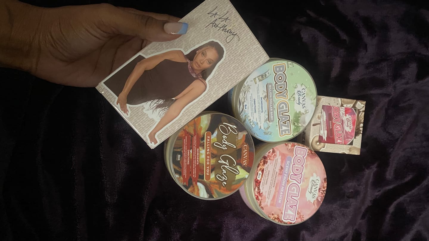 Customer photo review of CANVAS x LALA ANTHONY LIMITED EDITION COLLAB: LOVE LA LA BODY DROPS
