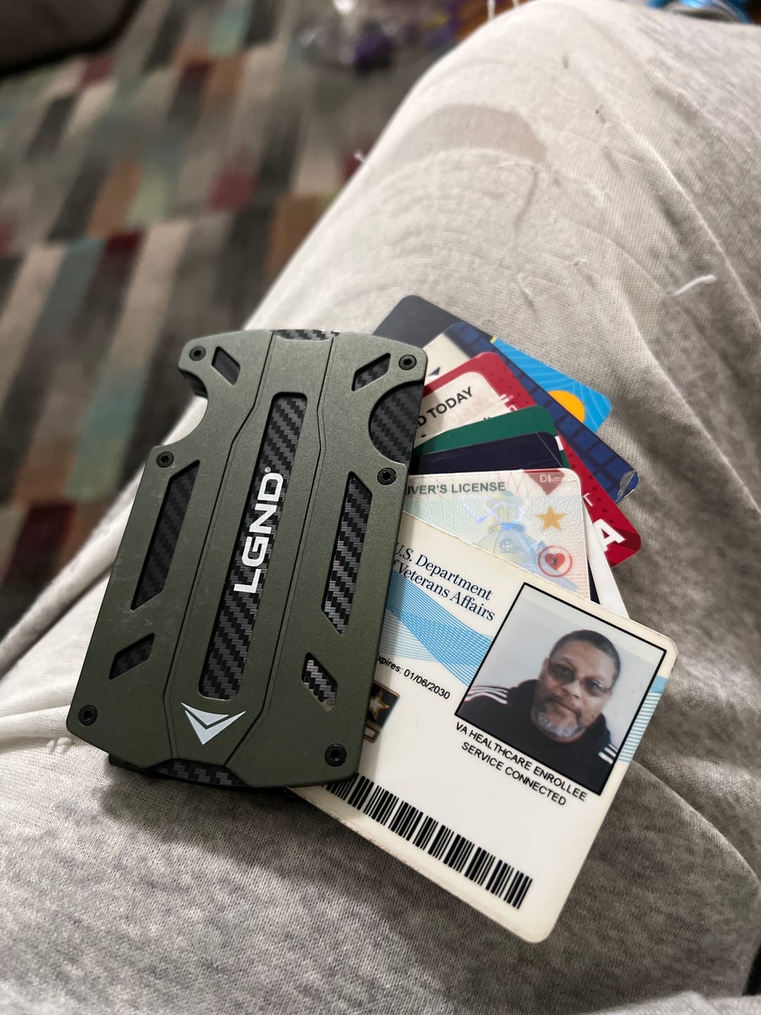 Customer photo review of Tactical Wallet — Aircraft-Grade Aluminum