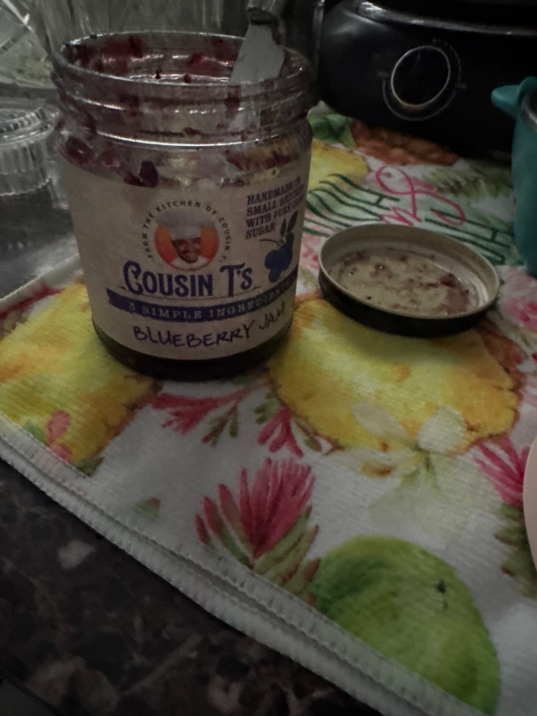 Customer photo review of Cousin T's Gourmet Blueberry Jam
