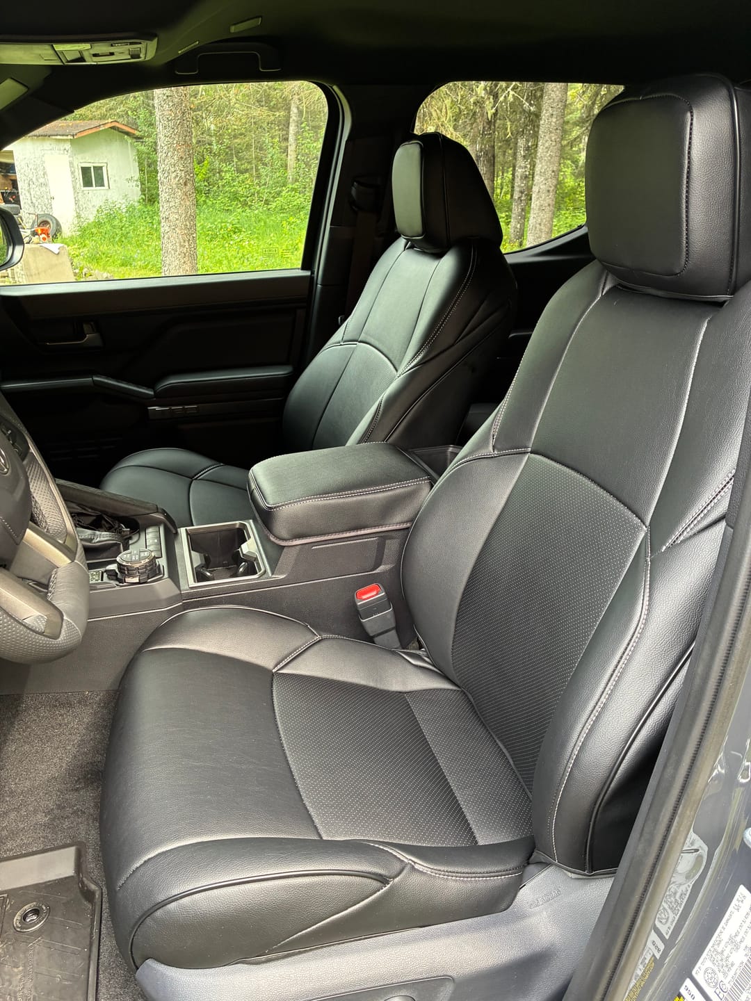 Customer photo review of 2024+ Toyota Tacoma Custom Leather Seat Covers
