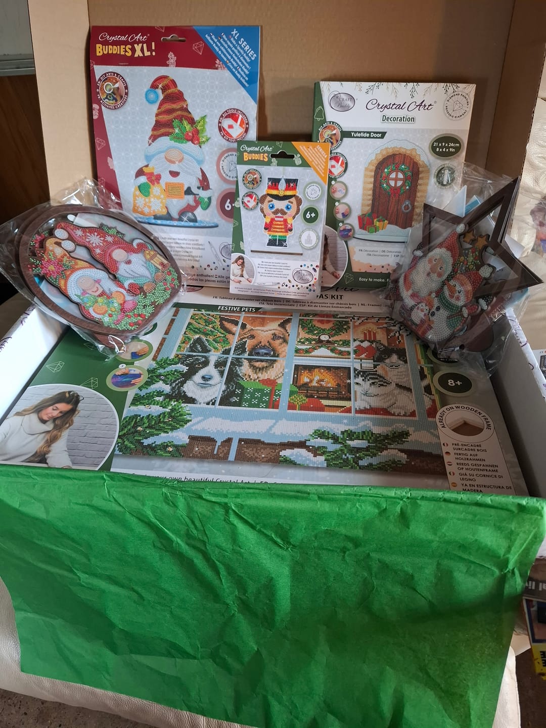 Customer photo review of Christmas Crystal Art Mystery Box