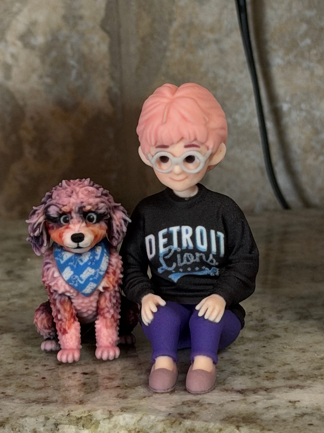 Customer photo review of Custom 3D Figurine - From Any Photo
